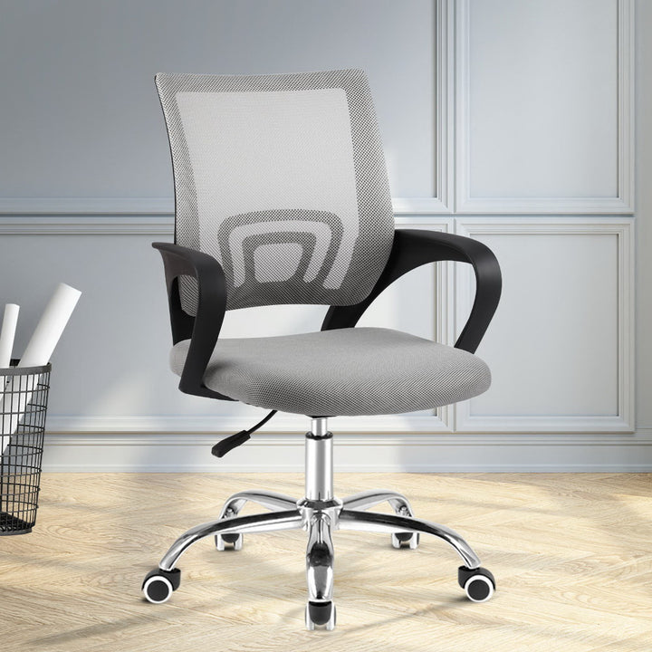 Classic Mid-Back Mesh Office Chair – Grey