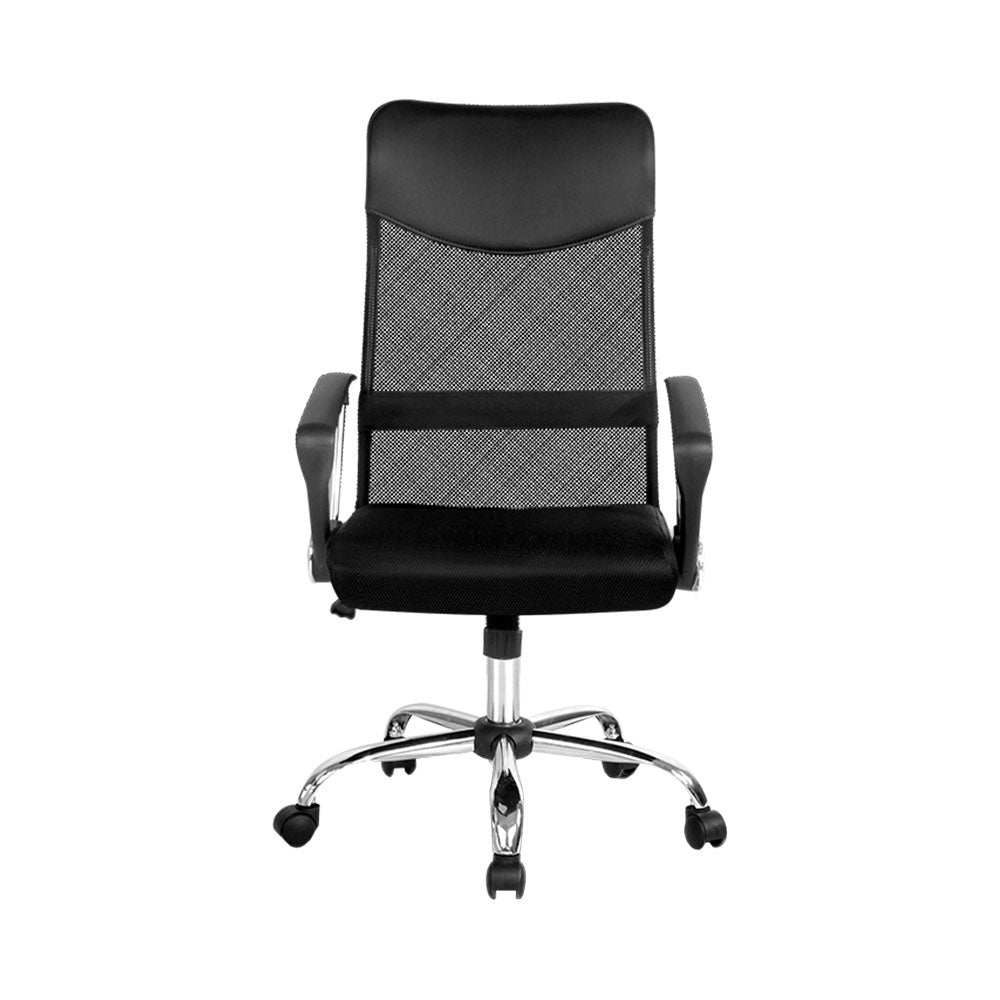 High Back Mesh Office Chair - Black - Homecoze