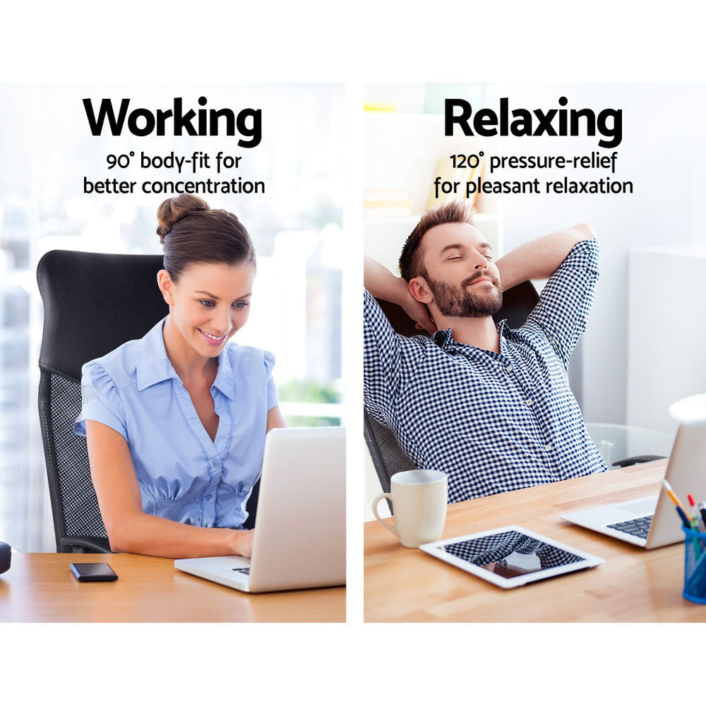 High Back Mesh Office Chair - Black - Homecoze