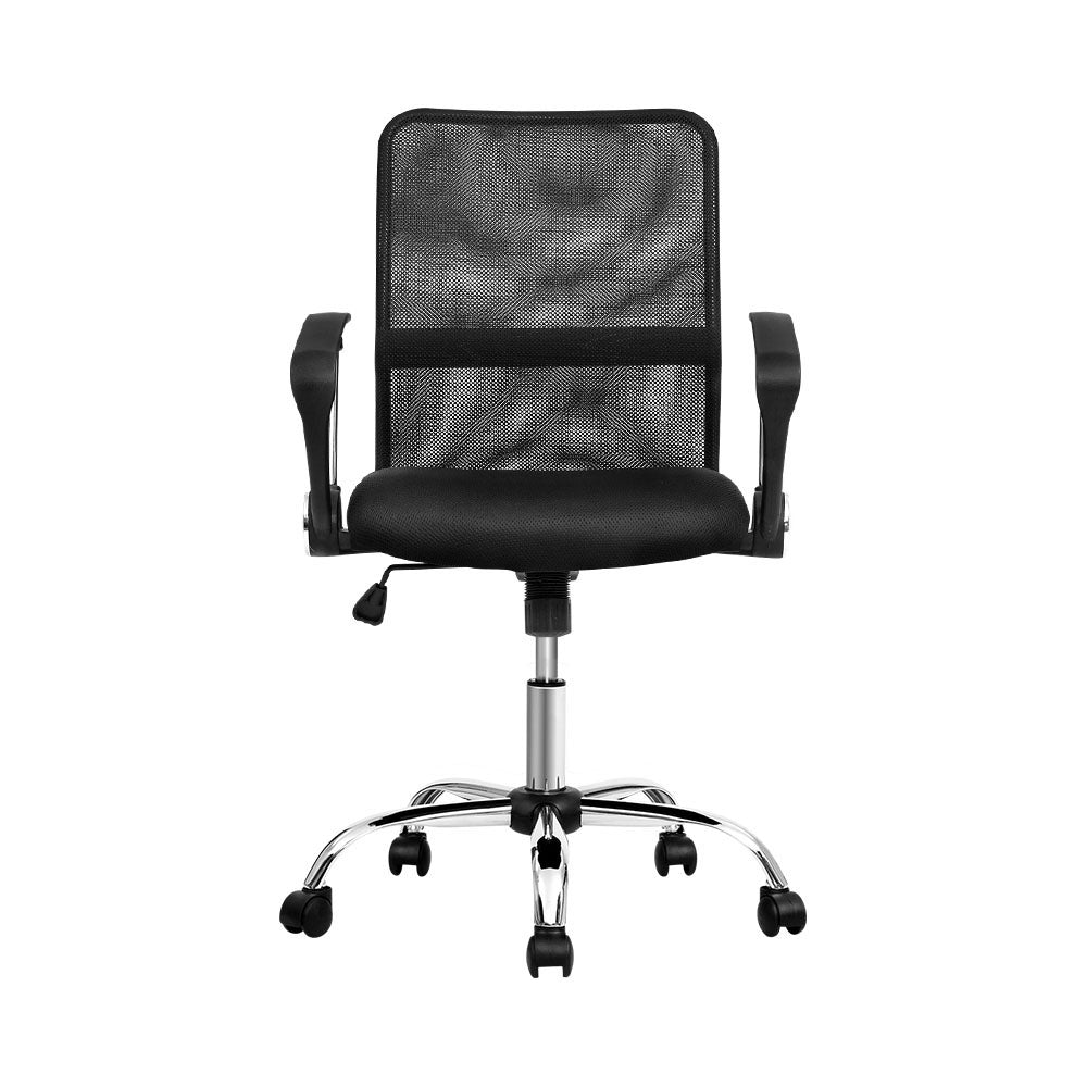 Mid Back Mesh Office Chair - Black - Homecoze