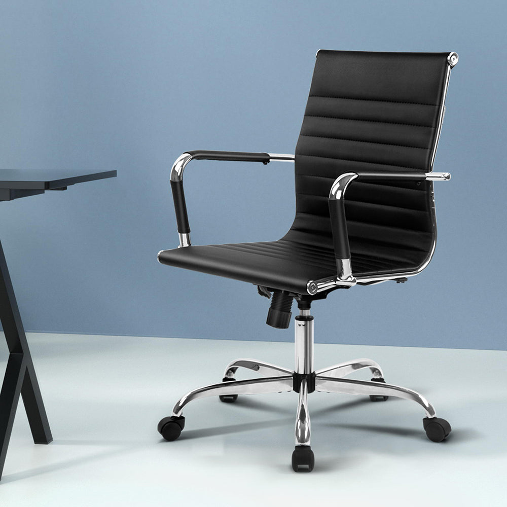 Mid-Back Conference Office Chair - Black Homecoze