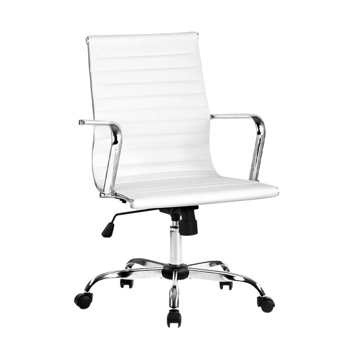 Mid-Back Conference Office Chair - White Homecoze