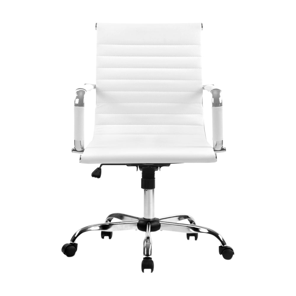 Mid-Back Conference Office Chair - White Homecoze