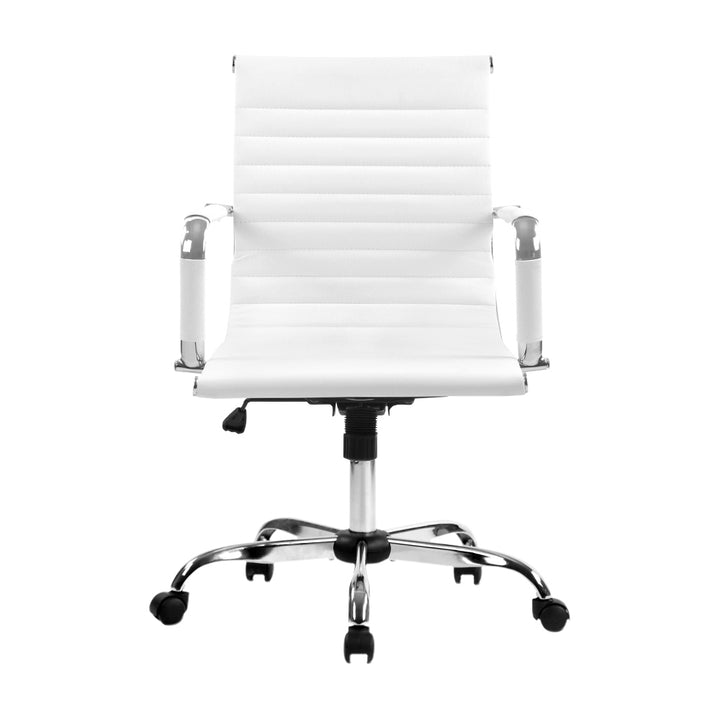 Mid-Back Conference Office Chair - White Homecoze