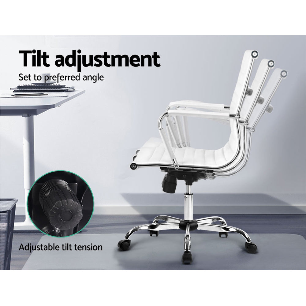 Mid-Back Conference Office Chair - White - Homecoze
