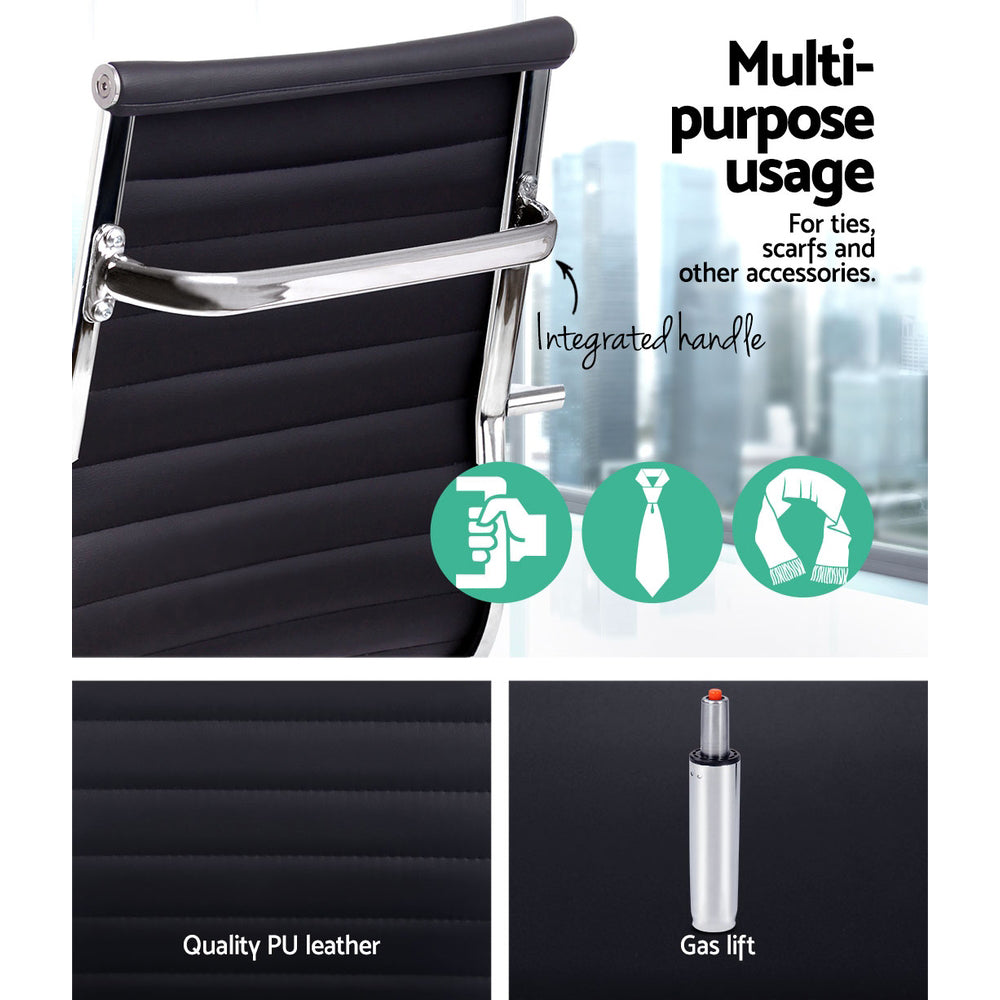 High-Back Conference Office Chair - Black - Homecoze