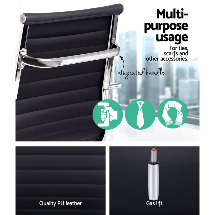 High-Back Conference Office Chair - Black - Homecoze