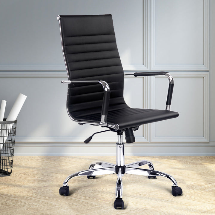 High-Back Conference Office Chair - Black - Homecoze