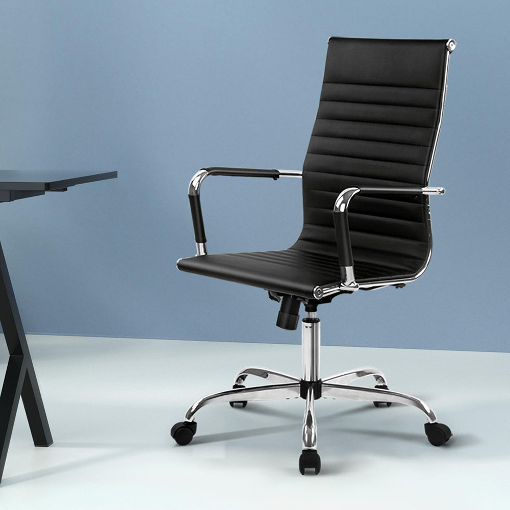 High-Back Conference Office Chair - Black - Homecoze
