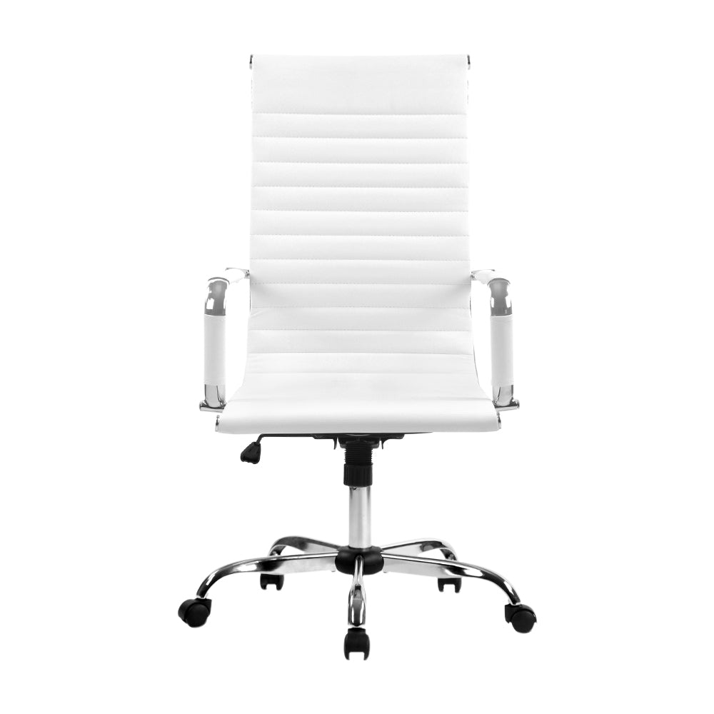High-Back Conference Office Chair - White - Homecoze