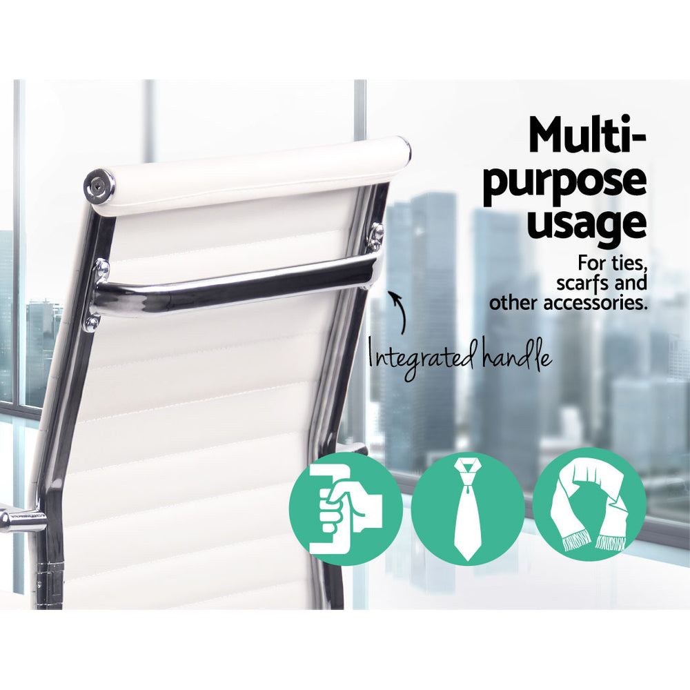 High-Back Conference Office Chair - White - Homecoze