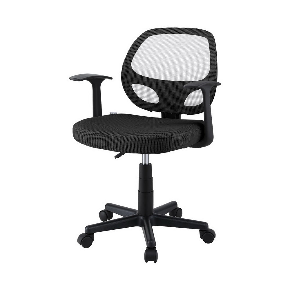 Artiss Mesh Office Chair Computer Gaming Desk Chairs Work Study Mid Back Black - Homecoze