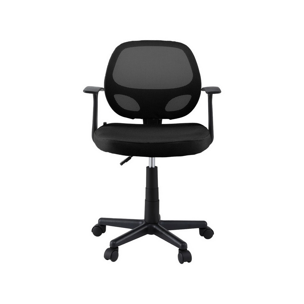 Artiss Mesh Office Chair Computer Gaming Desk Chairs Work Study Mid Back Black - Homecoze