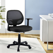 Artiss Mesh Office Chair Computer Gaming Desk Chairs Work Study Mid Back Black - Homecoze