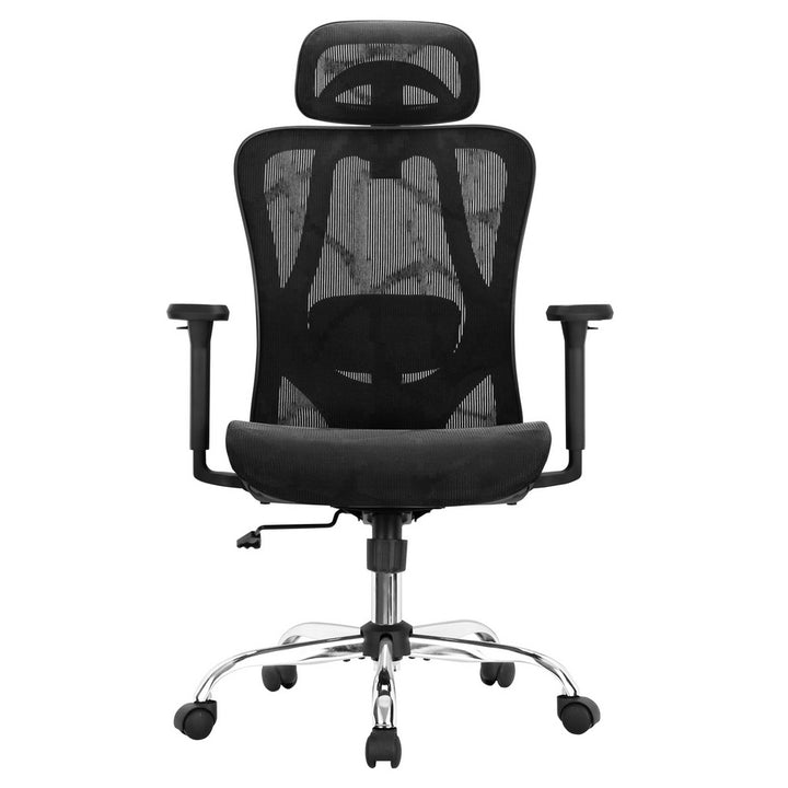 Ergonomic Mesh Office Chair Adjustable High Back - Black