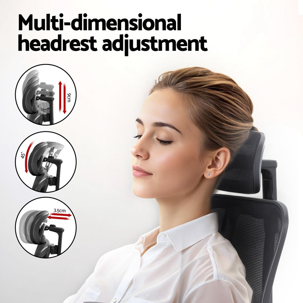 Artiss Ergonomic Mesh Office Chair Black - Homecoze