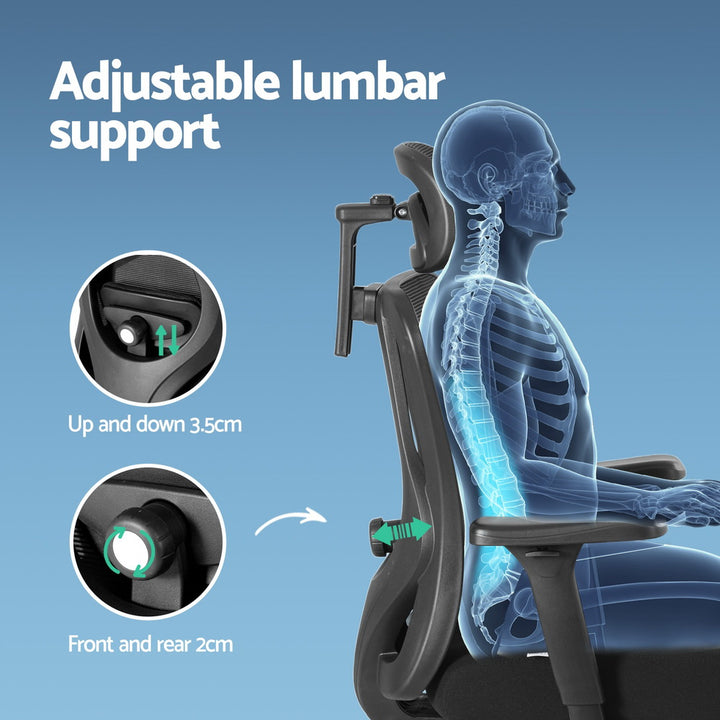 Artiss Ergonomic Mesh Office Chair Black - Homecoze