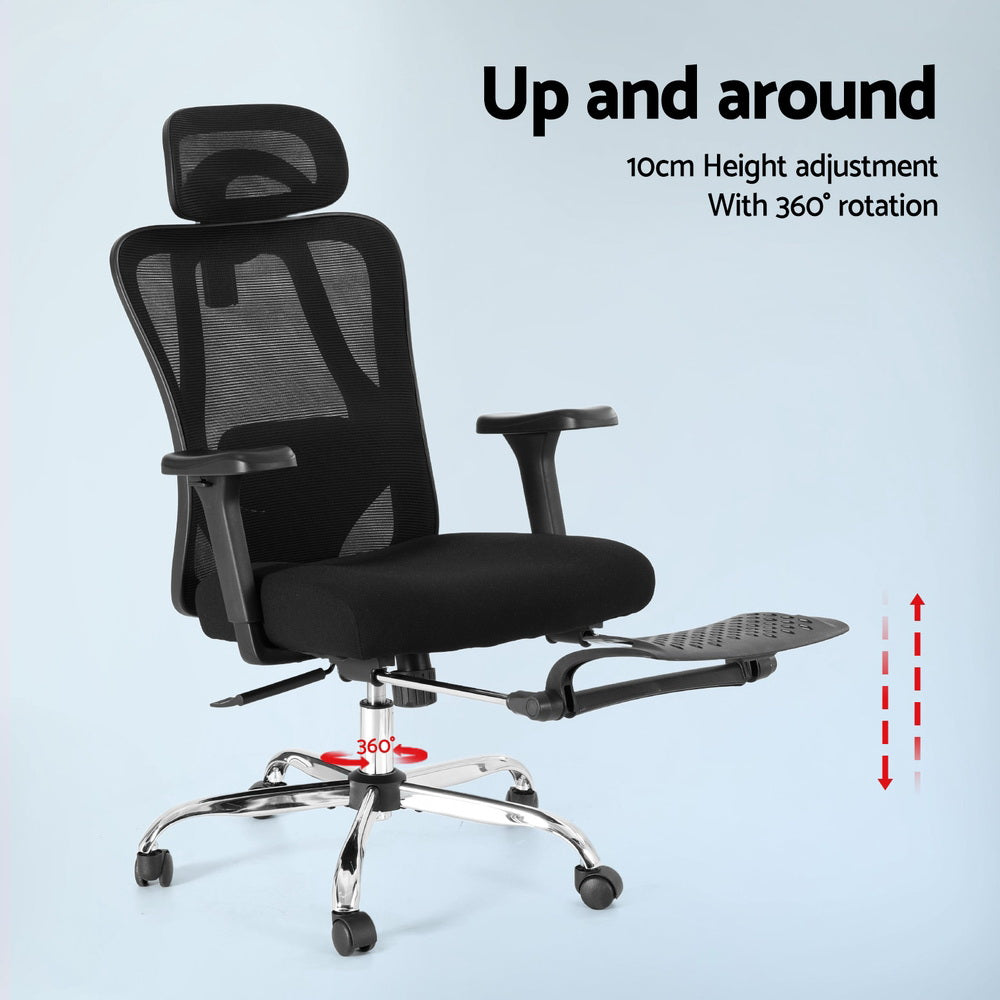 Artiss Ergonomic Mesh Office Chair Black - Homecoze