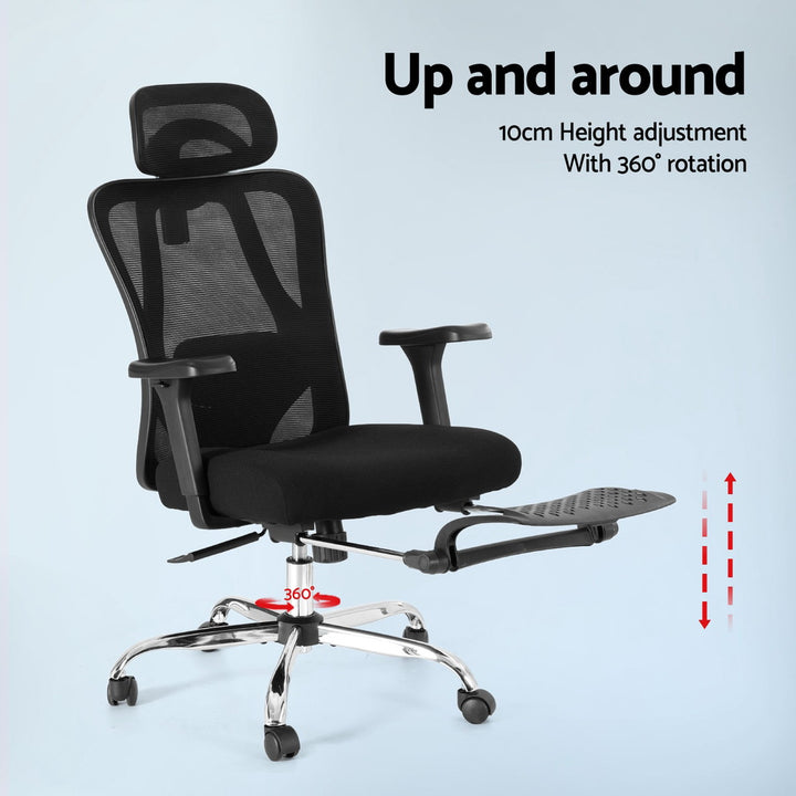 Artiss Ergonomic Mesh Office Chair Black - Homecoze