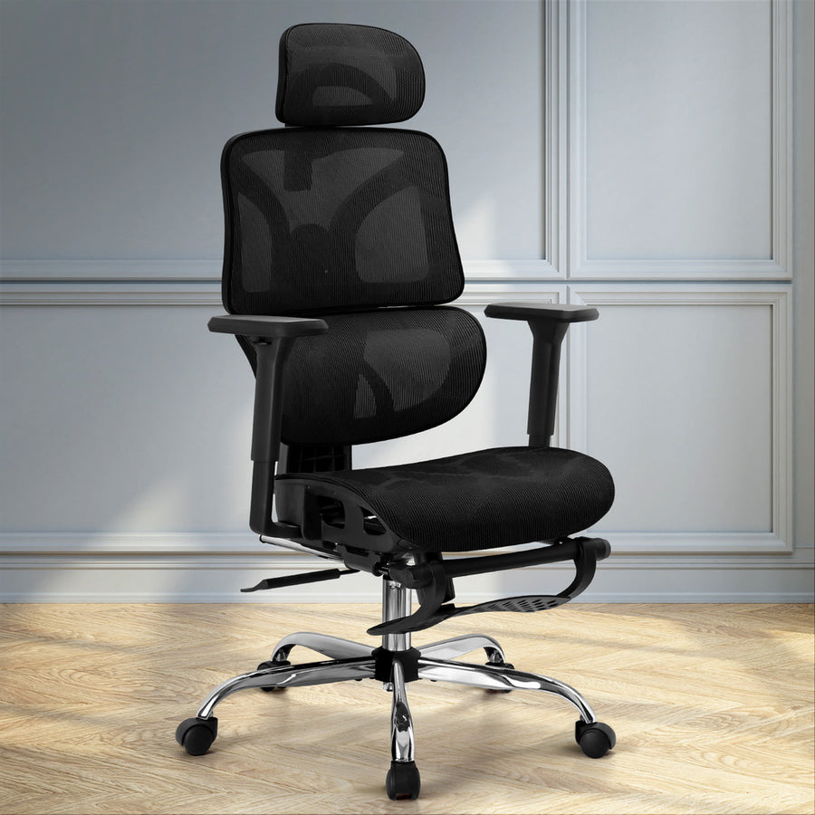 Premium Office Chair Mesh High Back - Black - Homecoze
