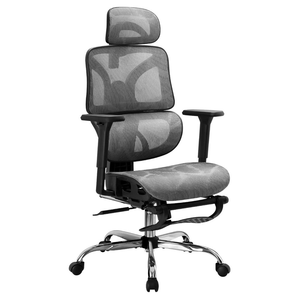 Premium Office Chair Mesh High Back - Grey