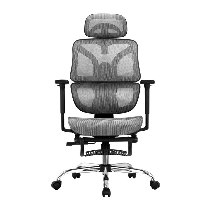 Premium Office Chair Mesh High Back - Grey - Homecoze