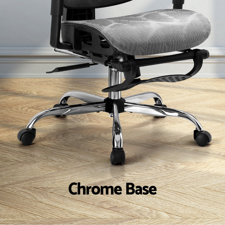 Premium Office Chair Mesh High Back - Grey - Homecoze