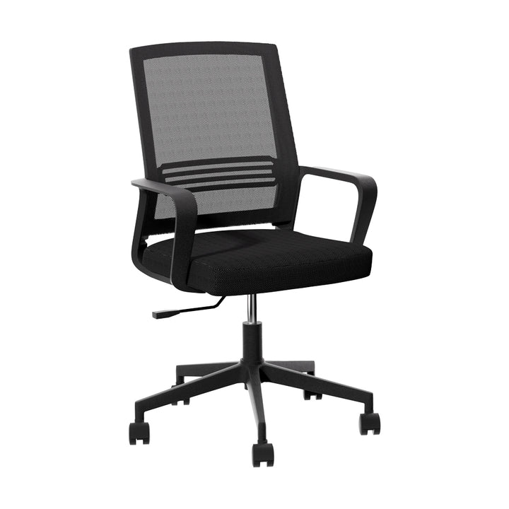Classic Mid-Back Mesh Study Office Chair - Black - Homecoze