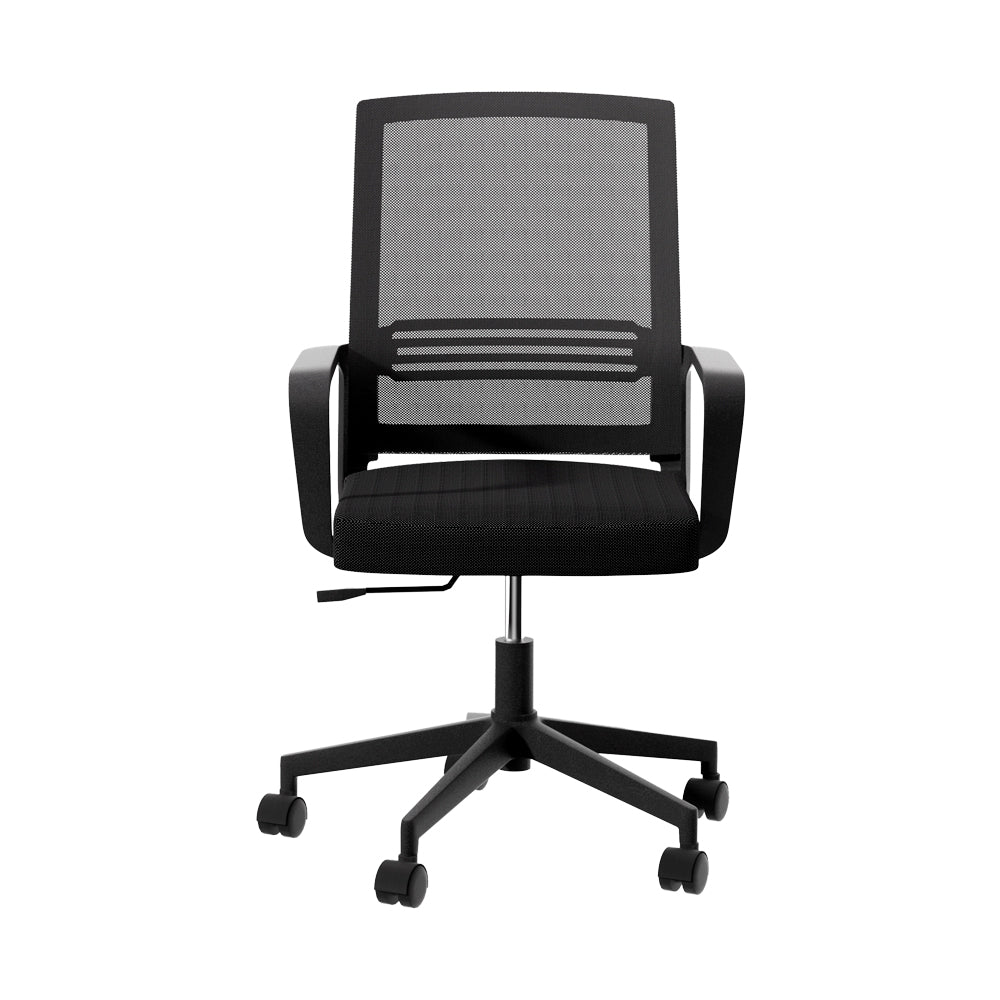 Classic Mid-Back Mesh Study Office Chair - Black - Homecoze