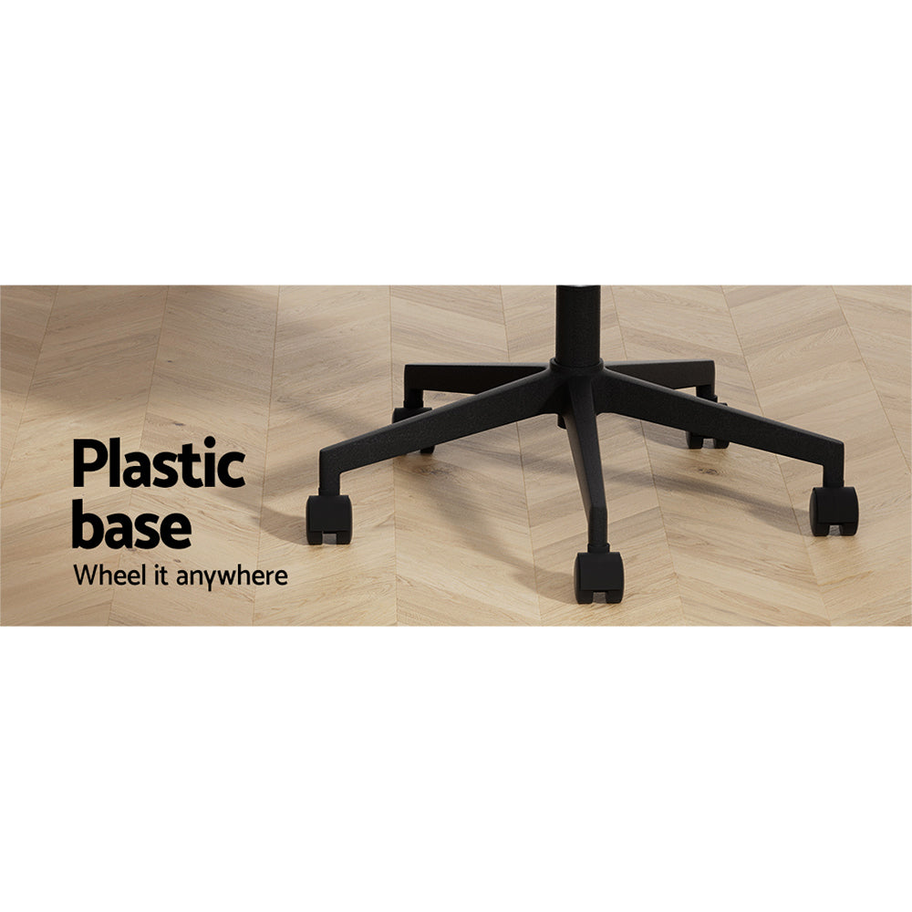 Classic Mid-Back Mesh Study Office Chair - Black - Homecoze