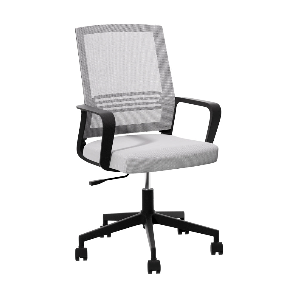 Classic Mid-Back Mesh Study Office Chair - Grey - Homecoze