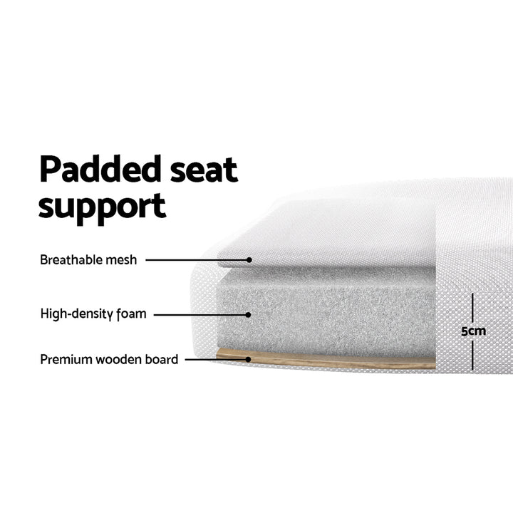 Classic Mid-Back Mesh Study Office Chair - Grey - Homecoze