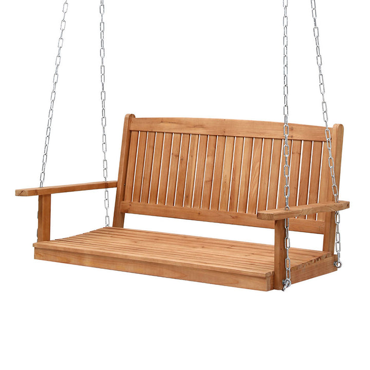 Elena (2 Seater) Outdoor Garden Bench Swing - Teak