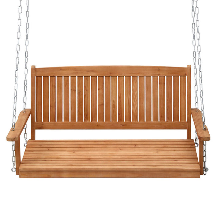 Elena (2 Seater) Outdoor Garden Bench Swing - Teak