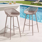 Arlo (Set of 2) Outdoor Bar Stools 76cm - Coffee