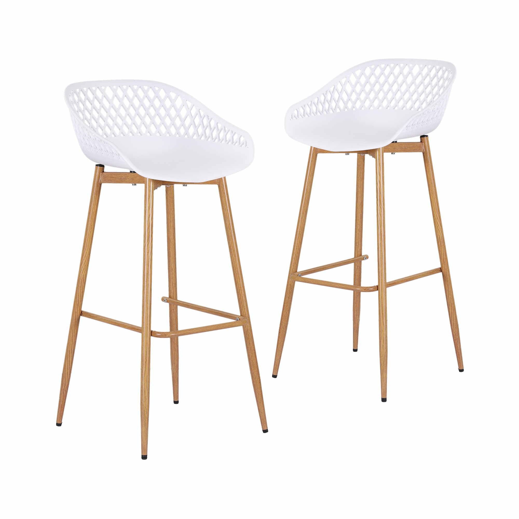 Arlo (Set of 2) Outdoor Bar Stools 76cm - White