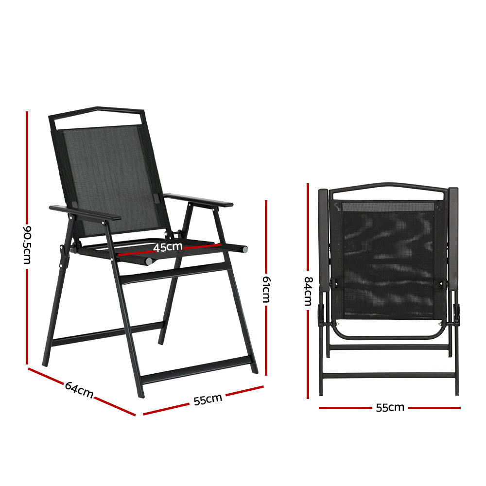 Outdoor Folding Camping Chairs Portable Picnic Patio Furniture - Homecoze