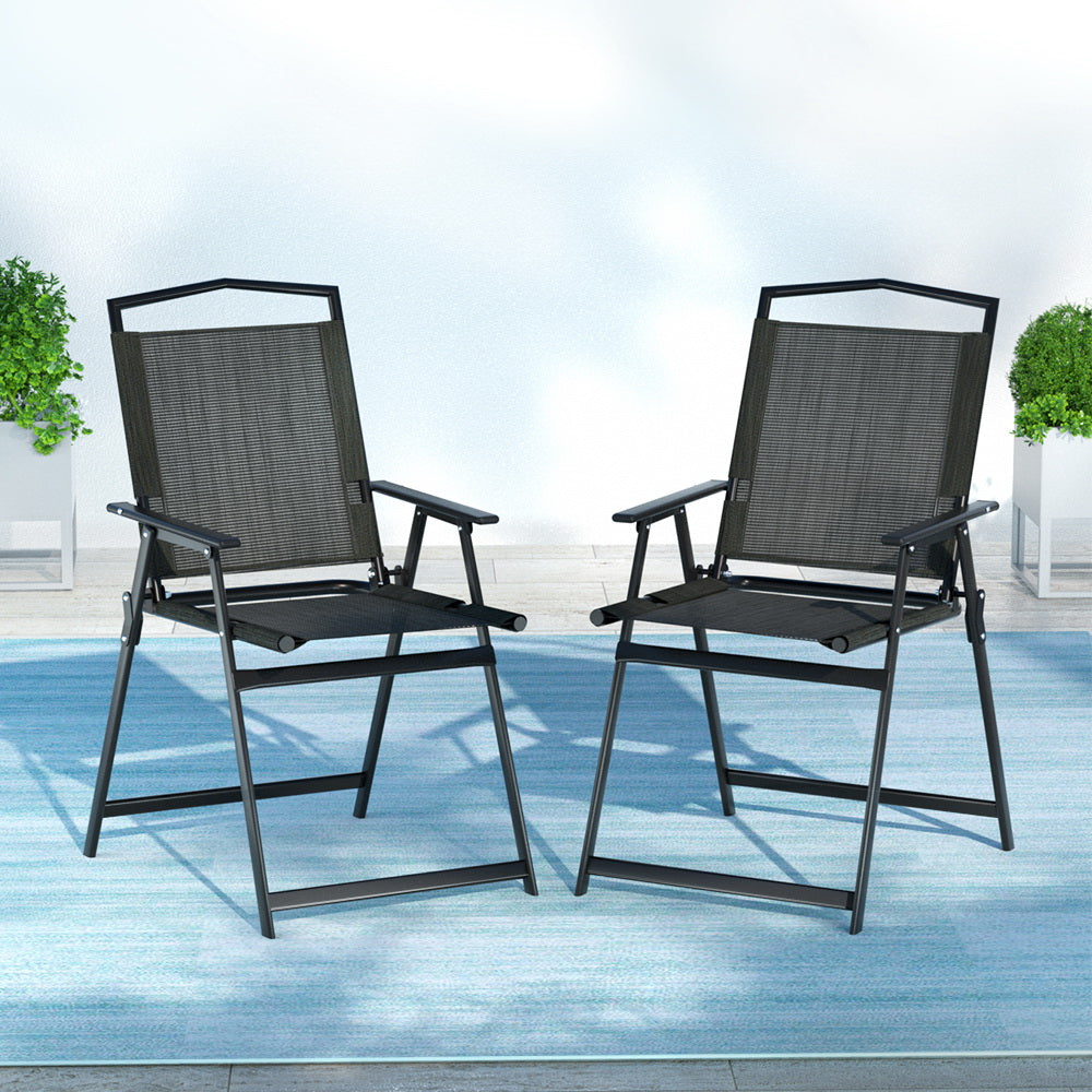 Outdoor Folding Camping Chairs Portable Picnic Patio Furniture - Homecoze