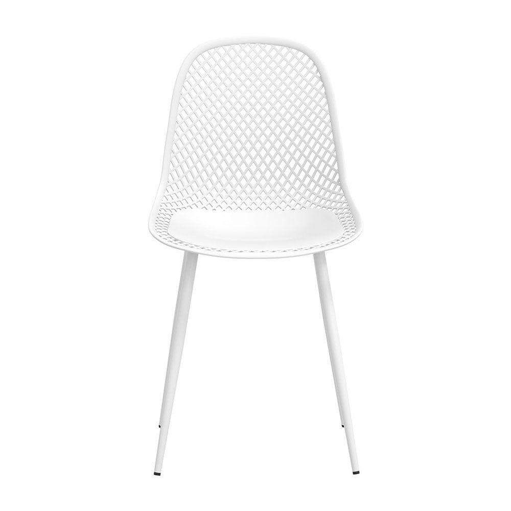 Marlo (Set of 4) Outdoor Dining Chairs - White - Homecoze