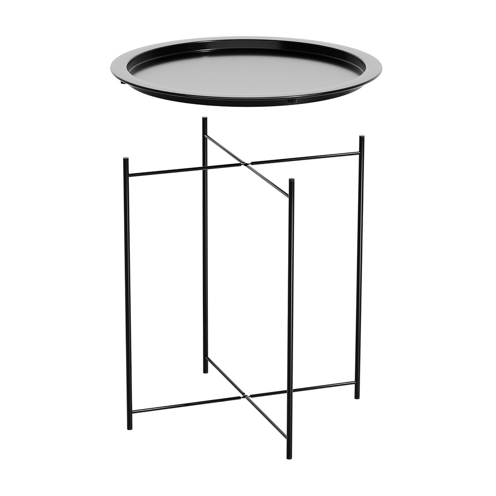Outdoor Side Table - Black - Homecoze