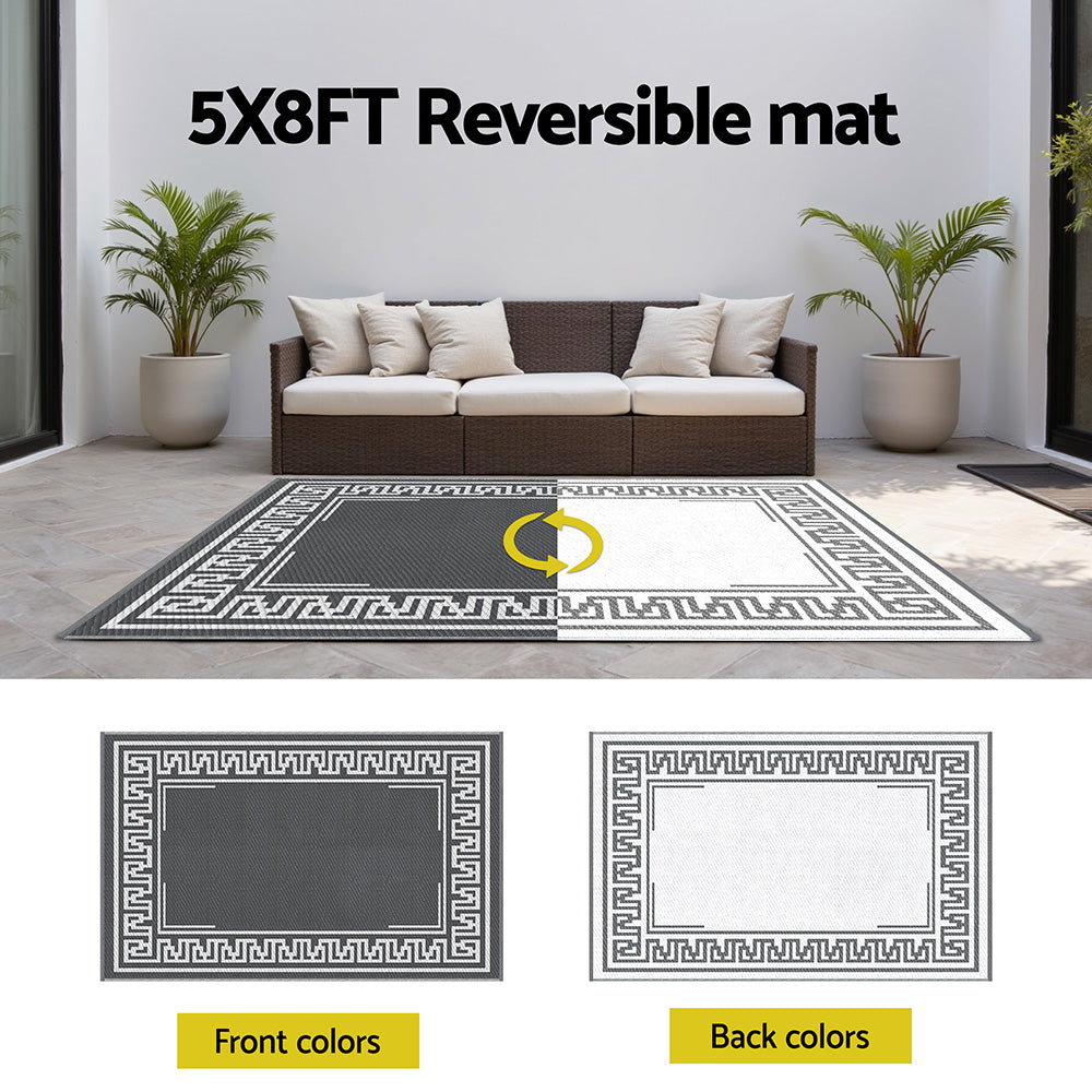 Byron Reversible Outdoor Rug (152 x 244cm) - Homecoze