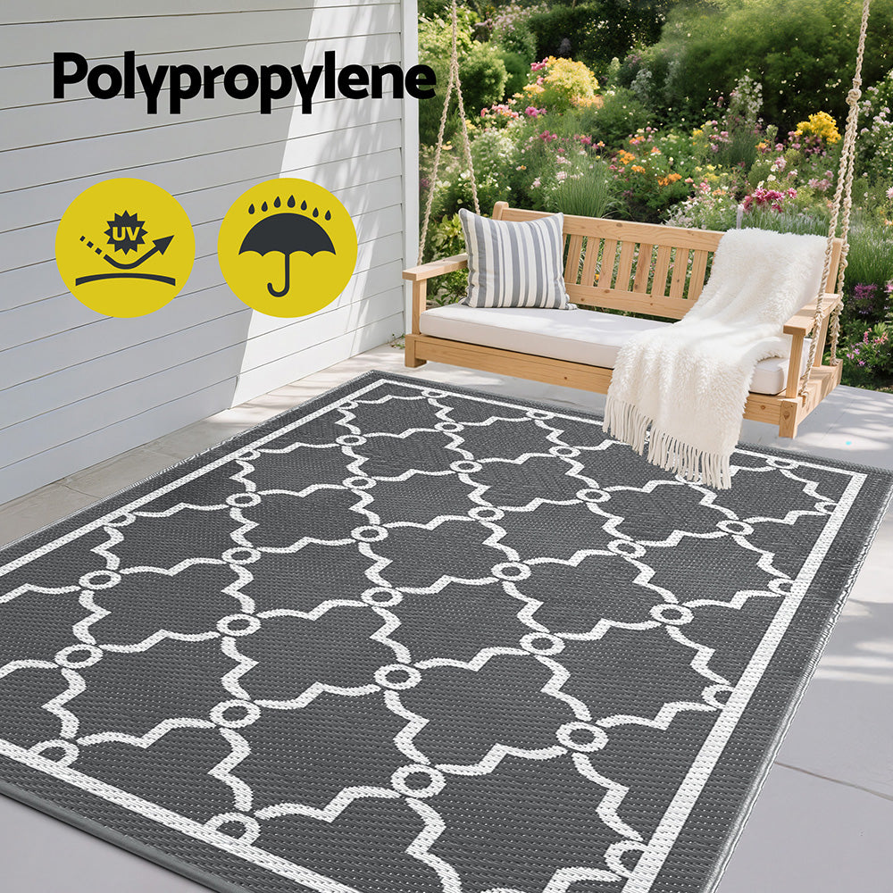Slate Reversible Outdoor Rug (152 x 244cm) - Homecoze