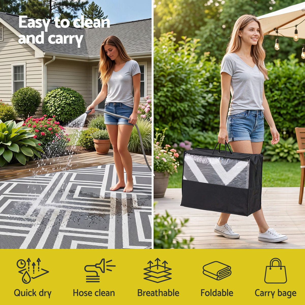 Avalon XL Reversible Outdoor Rug (274 x 366cm)