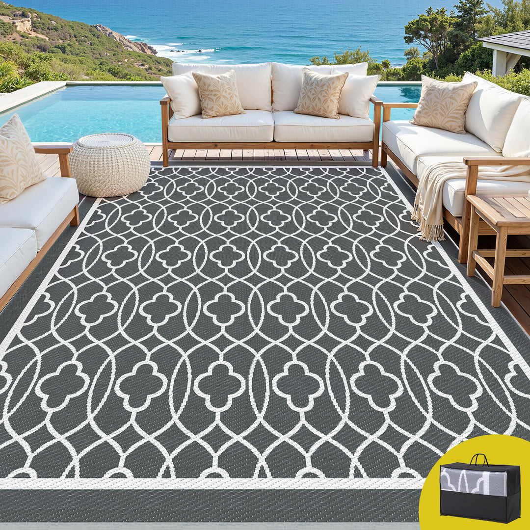 Warrina XL Reversible Outdoor Rug (274 x 366cm)