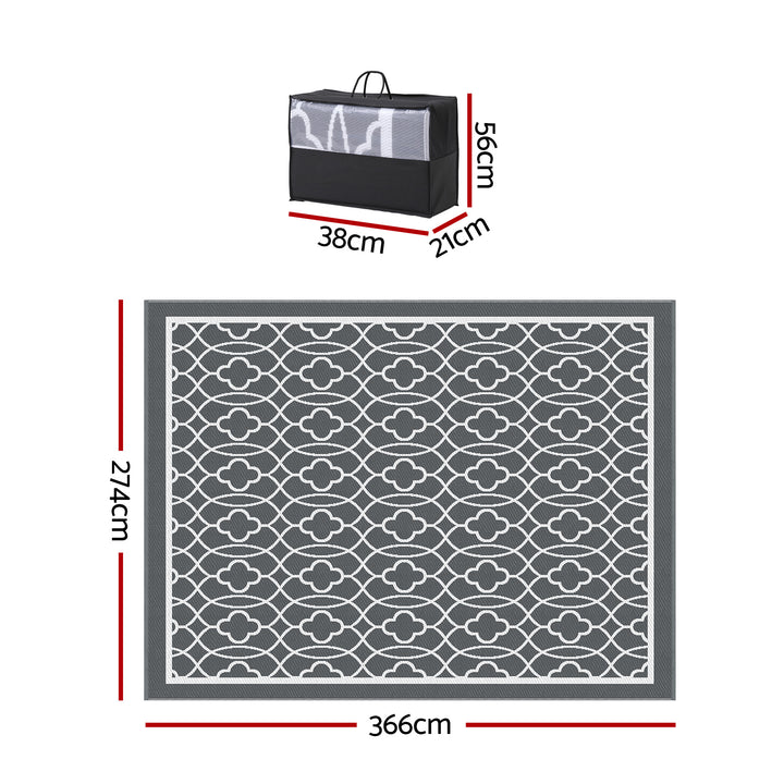 Warrina XL Reversible Outdoor Rug (274 x 366cm)