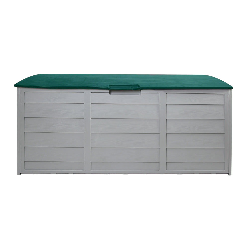 290L Polypropylene Outdoor Storage Box - Green - Homecoze