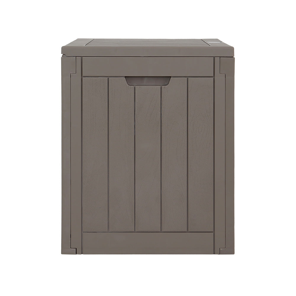 118L Outdoor Polypropylene Storage Box - Grey - Homecoze