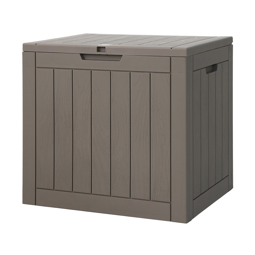 118L Outdoor Polypropylene Storage Box - Grey - Homecoze