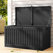 270L Polypropylene Outdoor Storage Box - Black - Homecoze
