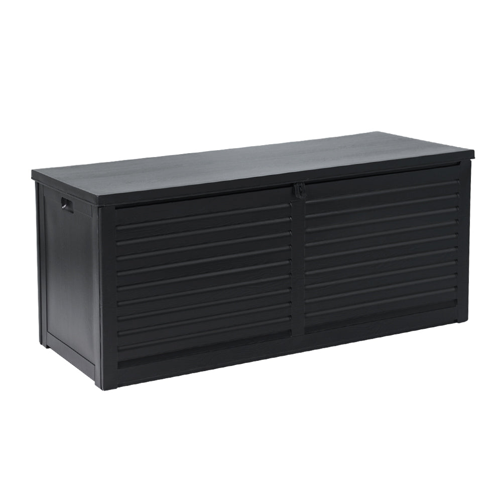 490L Polypropylene Outdoor Storage Box - Black - Homecoze